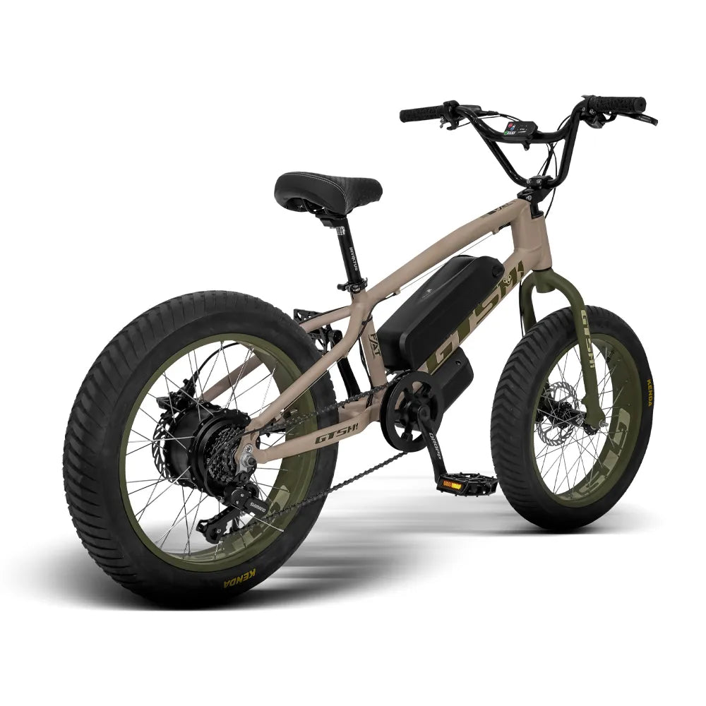 Bicicleta Elétrica Infantil 750W aro 20 GTSM1 Freio Hidráulico 7v Fat Boy Force
