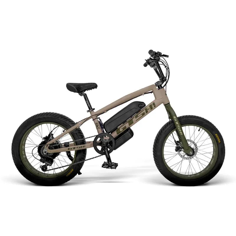 Bicicleta Elétrica Infantil 750W aro 20 GTSM1 Freio Hidráulico 7v Fat Boy Force