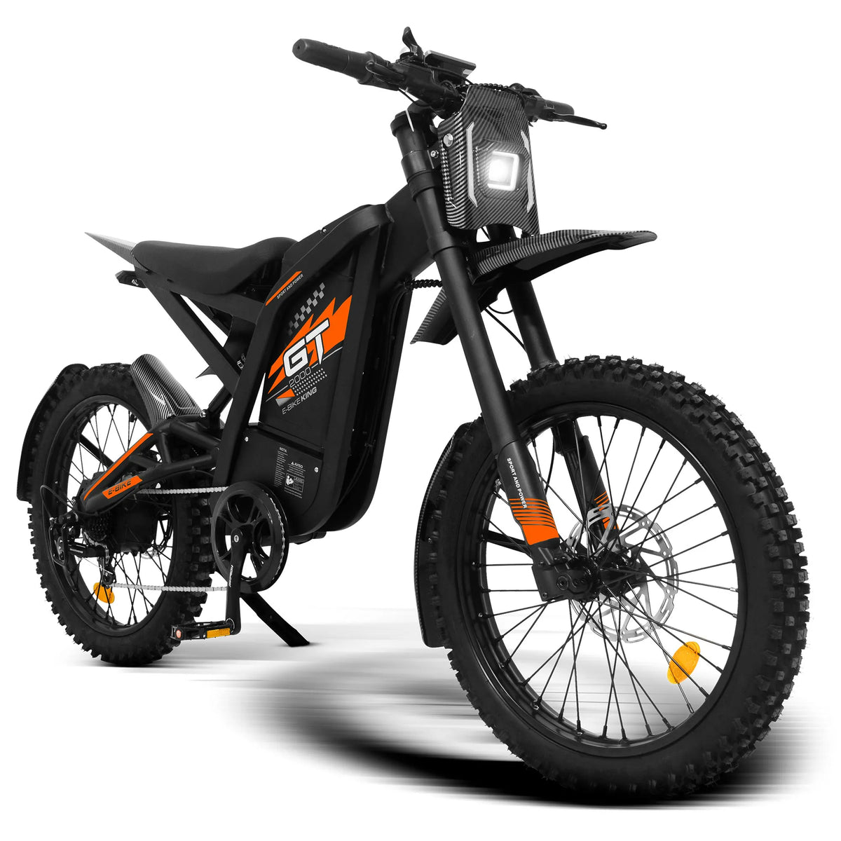 Bicicleta Elétrica 1000w GT2000 Freio Hidráulico 7V Suspensão E-Bike 30Ah