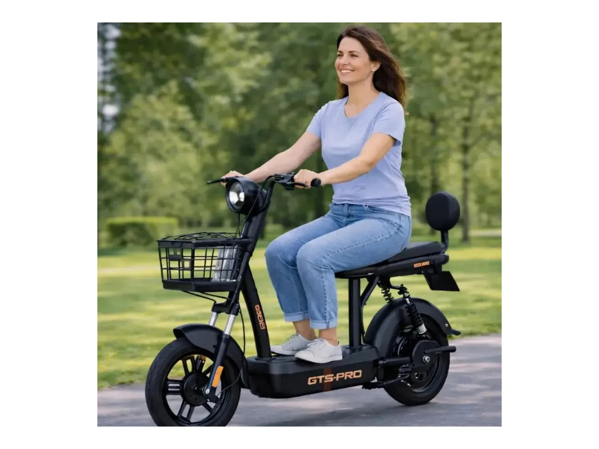 Bicicleta Elétrica Gts Super Power 500w Para Mobilidade Urbana Preta