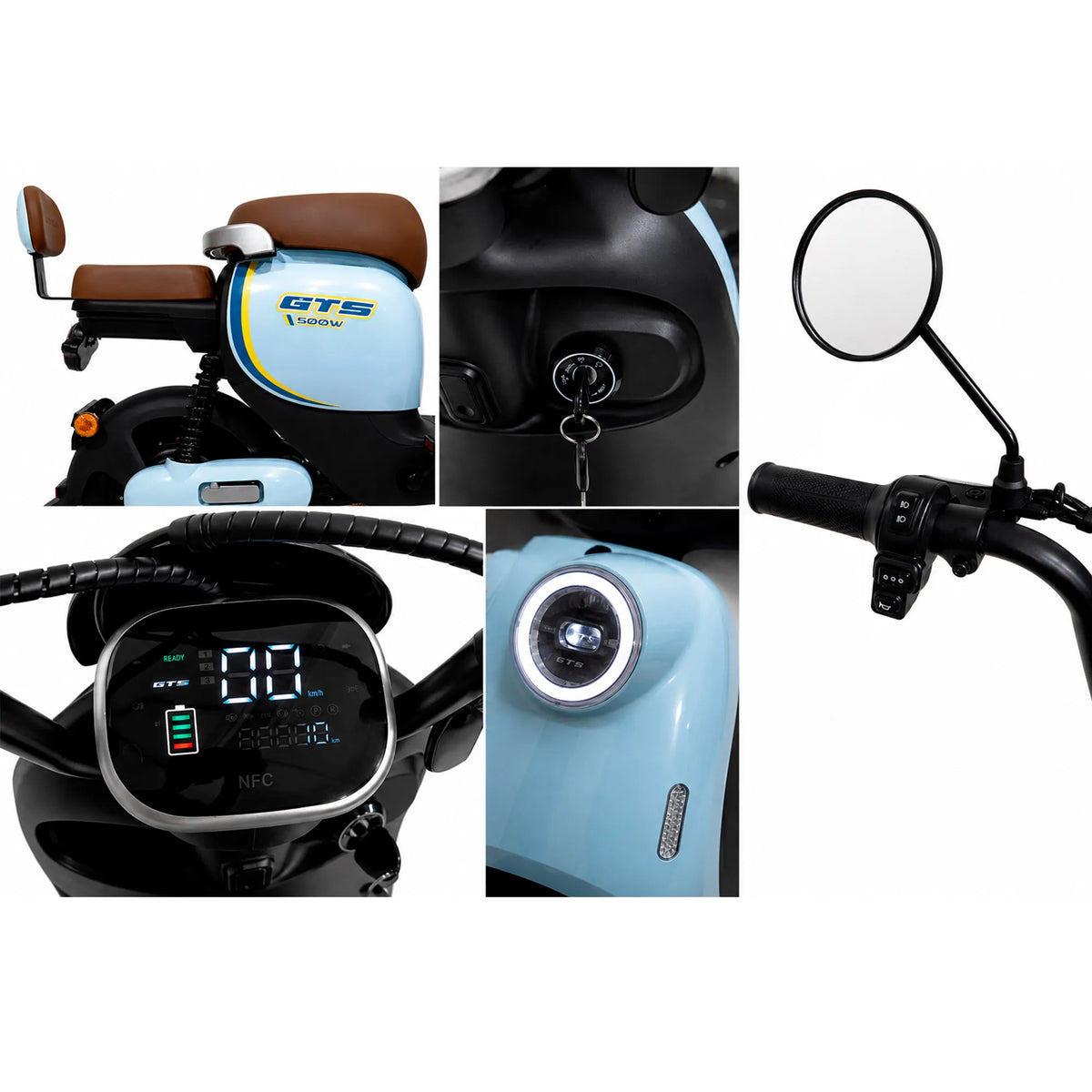 Scooter Elétrica GTS 500w 48V 20Ah JD-06